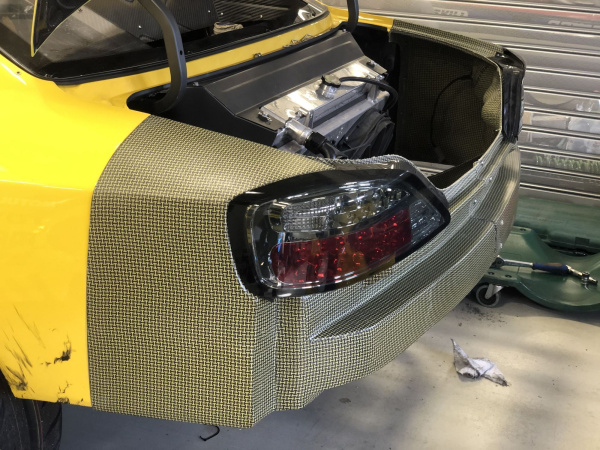 Carbon/kevlar lighting panel Nissan Silvia S15